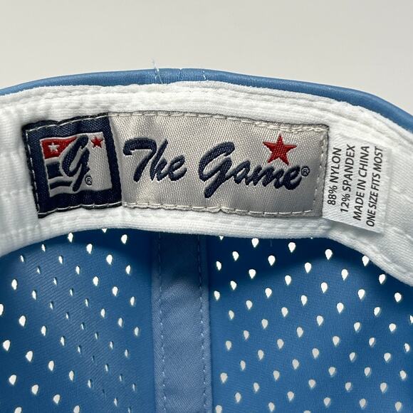 The Game Logo Trucker Hat Cap Blue Mesh Snapback 5 Panel A-Frame Rope Corded - Picture 8 of 9